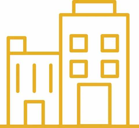 Für die Beschreibung des Recruiting Service für Unternehmen ist auf diesem Bild ein Büro-Symbol abgebildet